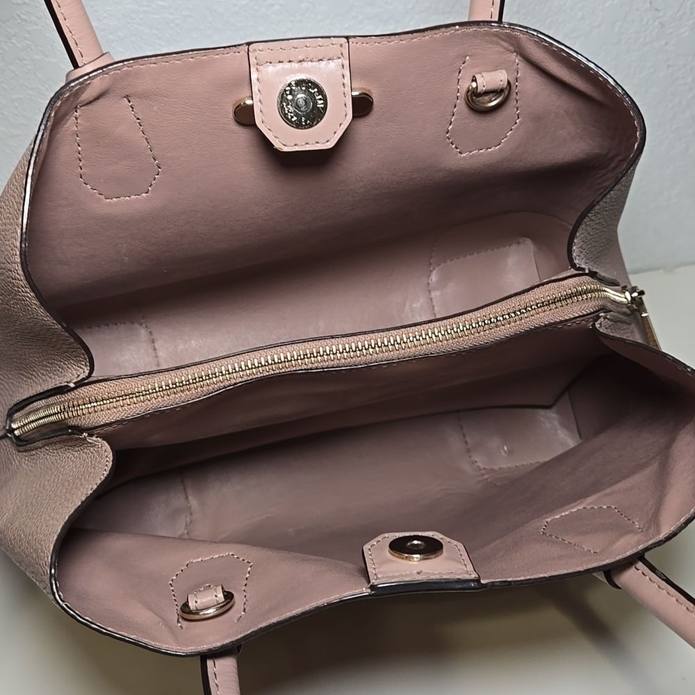 Michael Kors Mercer Gallery Medium Grained Leather Tote Blush Nude - Picture 11 of 14